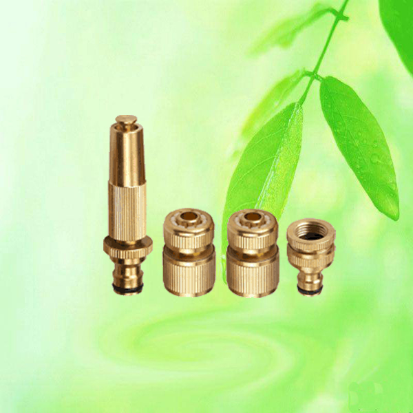 China Brass Garden Hose Nozzle Spray Set HT1282 China factory supplier manufacturer