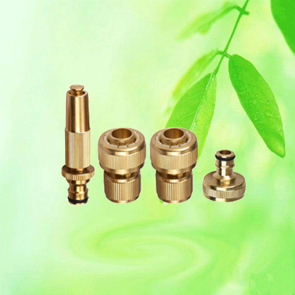 China Brass Copper Garden Hose Spray Nozzle Set HT1283 China factory supplier manufacturer