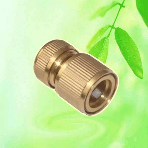 China Brass Garden Hose Connector with Water-Stop HT1260 China factory supplier manufacturer