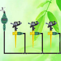 China Impulse Sprinkler Watering Irrigation Kit with Controller HT1137 China factory manufacturer supplier