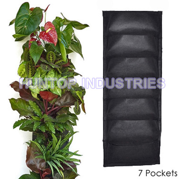 China 7 Pocket Hanging Vertical Garden Wall Planter HT5093A China factory supplier manufacturer