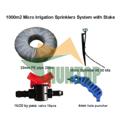 1000 Square meter Micro Sprinkler Irrigation System with Stake HT1129