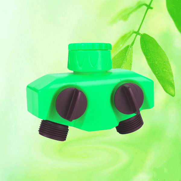 China 2-Way Garden Hose Splitter Tap Connector HT1221C China factory supplier manufacturer