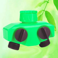 China 2-Way Garden Hose Splitter Tap Connector HT1221C