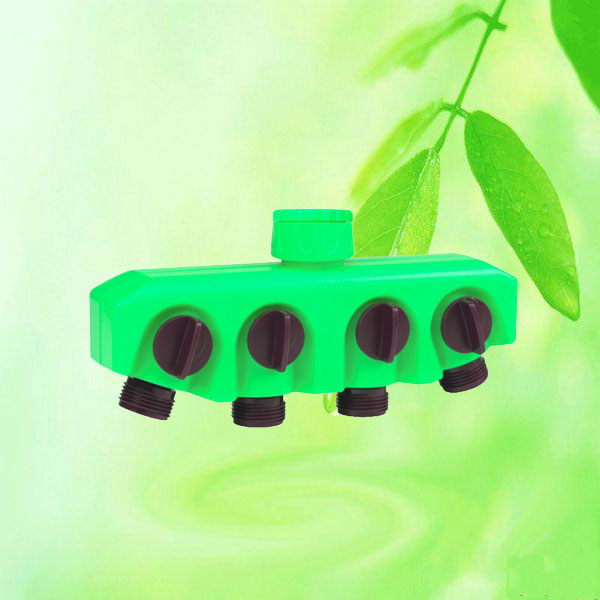 China 4- Way Distributor Garden Watering Hose Splitter Tap HT1230E China factory supplier manufacturer