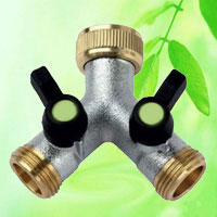 China Tap Valve Hose Splitter Threaded 2 Way Outlets HT1275J China factory manufacturer supplier