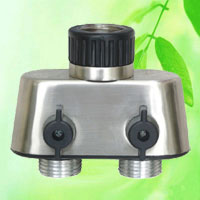 China Garden Hose Y Connector with Shut-off Valves HT1275G