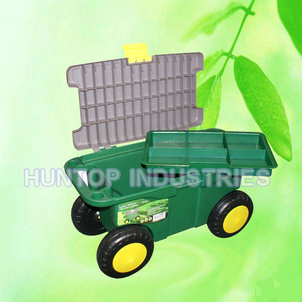 China Garden Tool Box with Seat and Wheels HT5424 China factory supplier manufacturer