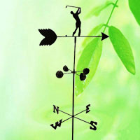 China Garden Metal Golfer Weather Vane HT5251D China factory manufacturer supplier