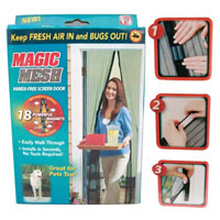 China Magic Mesh Hands Free Screen Door HT5604