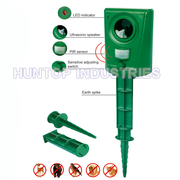 China Ultrasonic Solar Animal Repellent HT5305 China factory supplier manufacturer