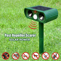 China Solar Power Ultrasonic Animal Repellent Scarer Deterrent HT5311A