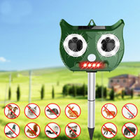 China Solar Powered Ultrasonic Outdoor Animal Repeller with PIR HT5313 China factory manufacturer supplier
