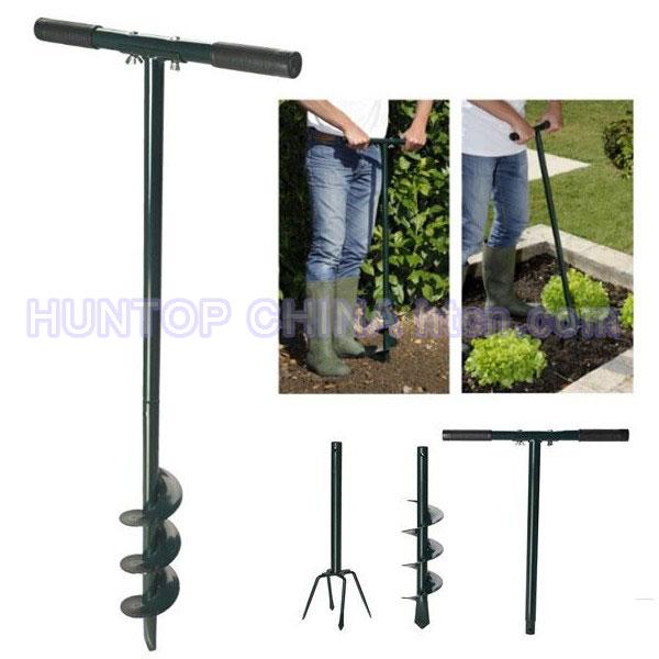 China 2 IN 1 Manual Garden Cultivator Earth Soil Drill Auger HT5818A China factory supplier manufacturer