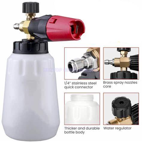 Water Cannon Snow Foam Lance, Foam Sprayer Car Washing