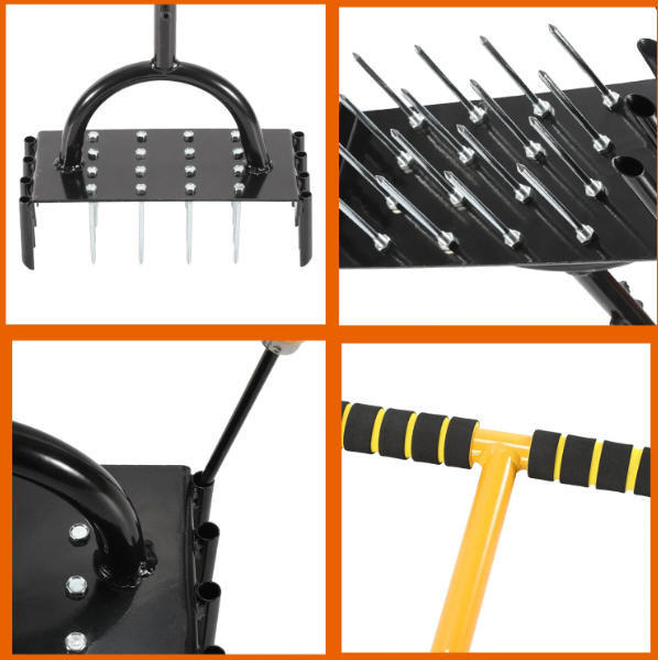 best Manual Lawn Aerator Tool Spike Aerating Tool HT5835B China factory supplier manufacturer