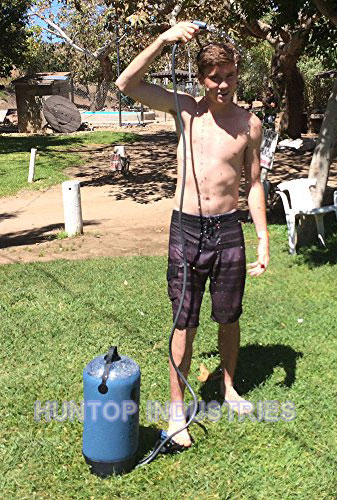 11L Camping Shower with Foot Pump