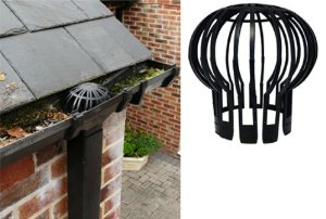 Atroy 2 Pcs Gutter Guard Down Pipe Filter,Down Pipe Gutter Balloon Guard Filter Strainer,Stops Blockage from Leaves and Debris. 